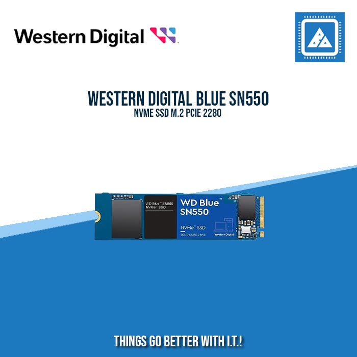 WESTERN DIGITAL BLUE SN550 NVME SSD M.2 PCIE 2280 WESTERN DIGITAL BLUE SN550 NVME SSD M.2 PCIE 2280